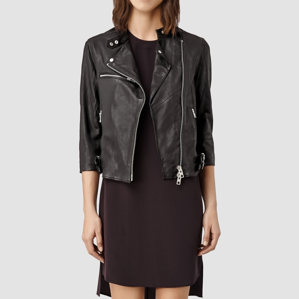 All Saints Turne Biker Leather Jacket